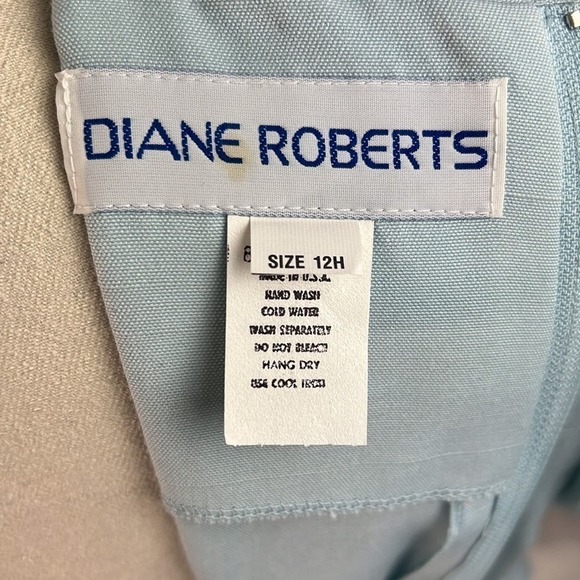 Diane Robert’s vintage light blue short sleeve shirt dress 12 H - Picture 5 of 9
